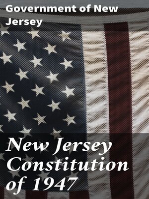 cover image of New Jersey Constitution of 1947
